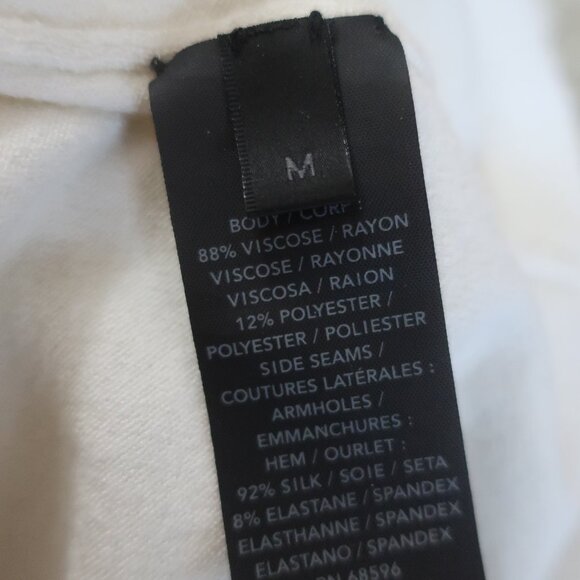 Womens Donna Karan Black Label Ivory Mix Media 2 Pc Set Cardigan Tank Sweater M - Picture 13 of 16